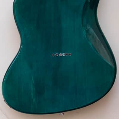 Fender Telemaster Jazzcaster Teal Green  Transparent Custom Offset guitar - USA rosewood neck image 4