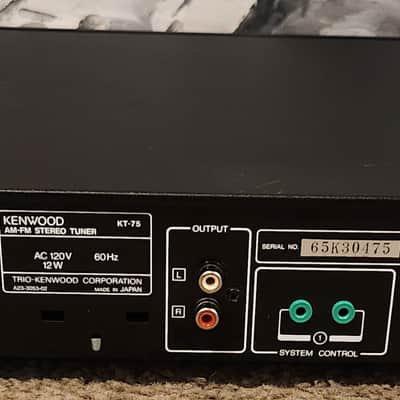 Kenwood Vintage Kenwood Kt-56 KT56 Am-fm Synthesized Stereo Tuner 90s  - Black metal image 7