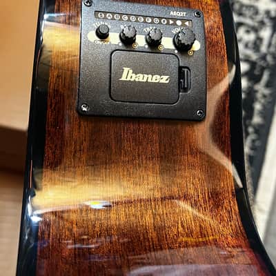 Ibanez AEWC16QA 6-String Acoustic-Electric Guitar - Transparent Emerald Burst image 5