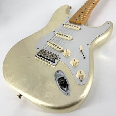 2005 Fender John Cruz Masterbuilt Salute Limited Edition Custom Shop Stratocaster - White Gold Leaf image 2