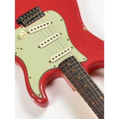 Fender CUSTOM SHOP LTD 62 STRATOCASTER RELIC FIESTA RED 2023 - Relic Fiesta Red image 7