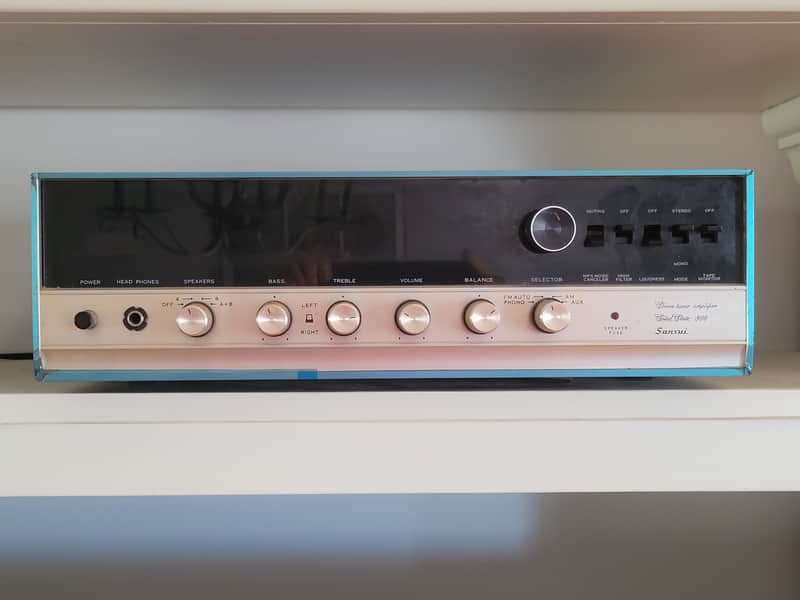 1970 Japan Made Sansui Solid State 800 AM/FM Stereo Receiver Great Sound 25 Watts Per Channel image 1