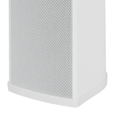 Rockville RCS650-6 70v Commercial Amplifier Amp+10) Line Array Speakers in White image 3
