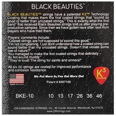 Black Beauties Medium 10-46 DR Strings image 3