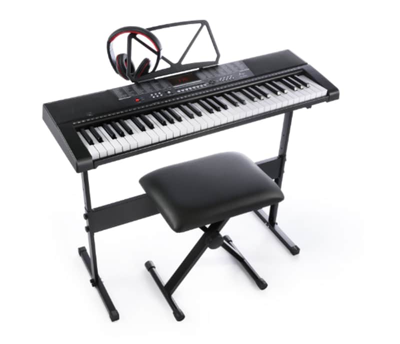 Joy JK-63M-KIT With USB 61-Key Keyboard Set Including Headphone,Stand,Stool and Power Supply image 1
