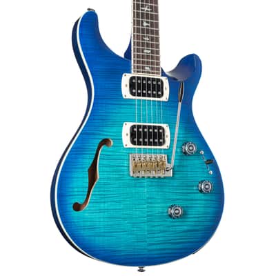 PRS SE Custom 24 Semi-Hollow Piezo Lake Blue - Electric Guitar image 6