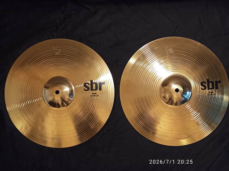 New Sabian SBR 14 inch hihat pair image 1