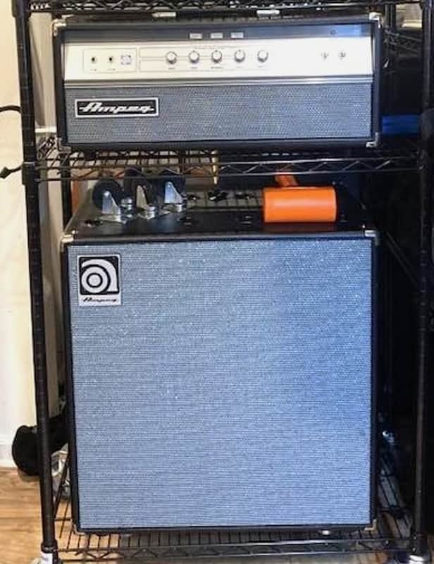 Ampeg V4B Amp Head SVT212AV Bass Cab image 1