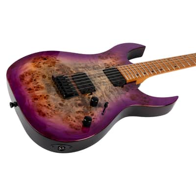 Spira S-450 TPP Electric Guitar, Transparent Purple image 5