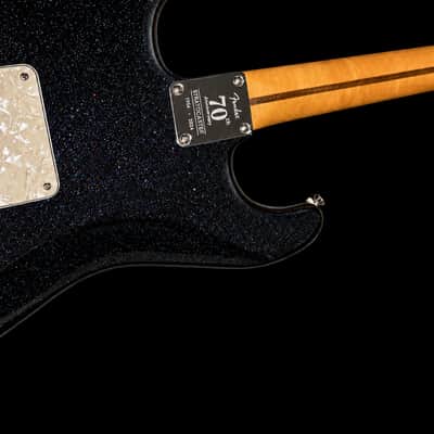 Fender Nedula 70th Anniversary Stratocaster 2024 - Black with multicolored small dots,red and blue to simulate Nebula. image 6