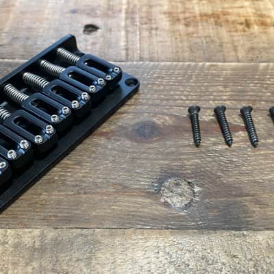 Hipshot 7-String Ibby FP Guitar Bridge - Black image 1