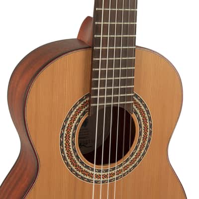 Manuel Rodriguez T-44 TRADICÍON Series 1/4 Size Solid Cedar Top Mahogany Neck Nylon 6-String Classical Acoustic Guitar image 5