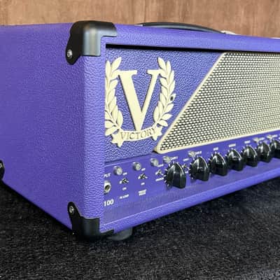 HEAD ONLY Victory Amps VX100 The Super Kraken - Purple chassis with purple tolex covering. image 5