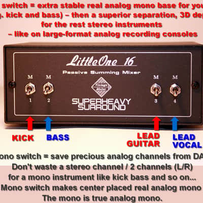 16 Channel Input Analog Summing Mixer for DAW - Synth - Drum Machine - Stereo Balanced - Customize Your Studio Mixer - New! image 2