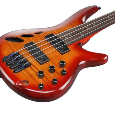 Ibanez SRD900F-BTL Bass Workshop SR Electric Bass 4-String Fretless - Brown Topaz Burst Low Gloss image 7