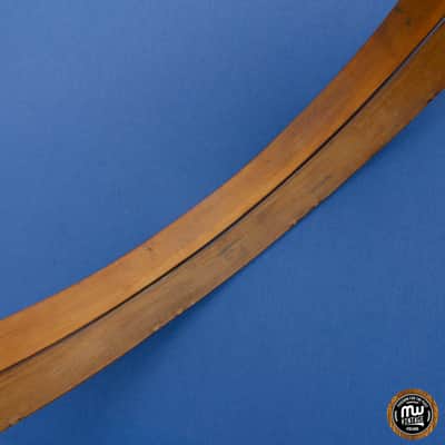 Ludwig 1-Ply Solid Maple Bassdrum Hoops 24" Walnut Cortex image 12