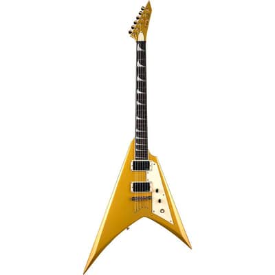ESP LTD Kirk Hammett Signature KH-V Electric Guitar Regular Metallic Gold Sparkle image 3