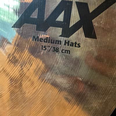 Sabian 15" AAX Medium Hi-Hat Cymbals (Pair) 2019 - Present - Brilliant image 3