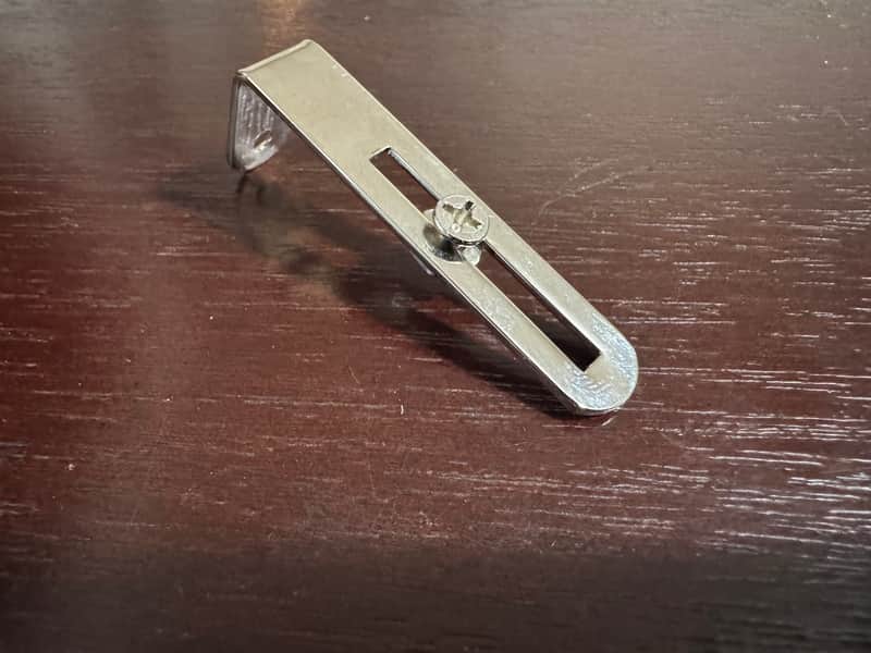 Gibson Vintage 1969 Les Paul Chrome Pickguard Bracket with Screws 1968 1970 1971 1972 1970's image 1