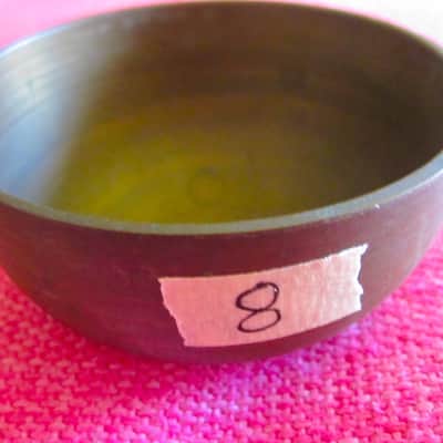 Japanese Rin Singing Bowl Cup Chime - Vintage image 4
