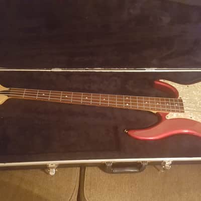 Peavey Axcelerator Series 2006 Metallic red, pearl pickguard. Comes with factory case. image 3