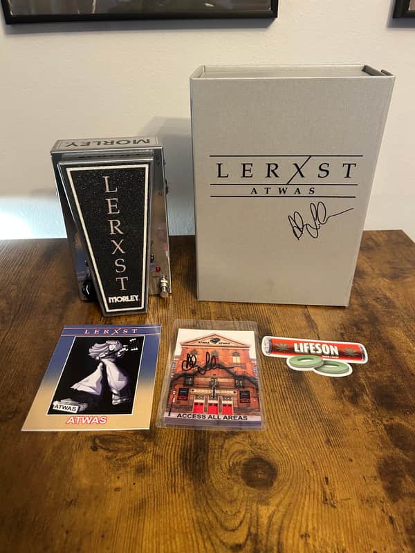 Lerxst Limited Edition ATWAS Wah & Volume Pedal w/ Hand-Signed Backstage Laminate 2026 image 1