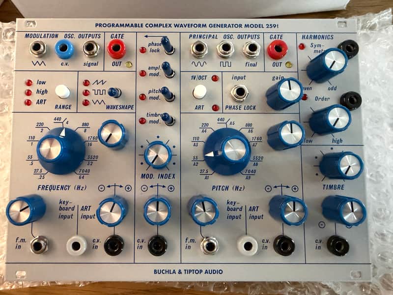 Tiptop Audio Tiptop Audio Buchla 259t Programmable Complex Waveform Generator Eurorack Module 2025 - Silver image 1