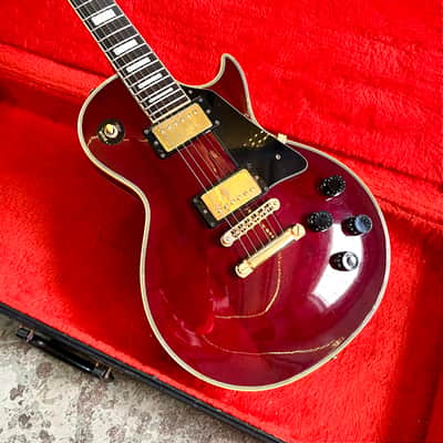 Orville by Gibson Les Paul Custom c 1990’s - Wine red original vintage MIJ Japan OBG image 2