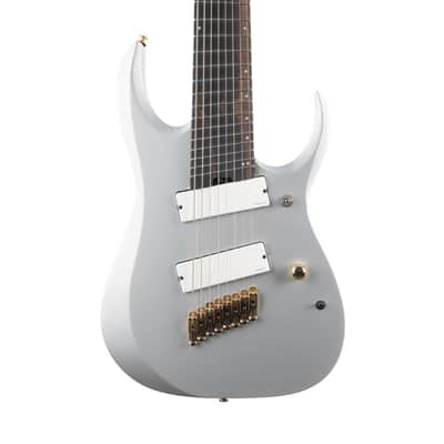 Ibanez RGDMS8 Axe Design Lab Multi-Scale 8 String - Classic Silver Matte image 1