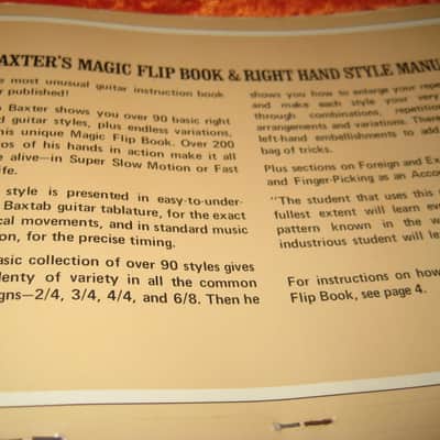 Amsco Music  Baxter's Magic Flip Book & Right Hand Style Manual Vintage 1971 50 Pages image 7