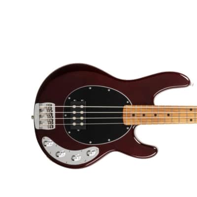 Ernie Ball Music Man StingRay 4 H Special, Translucent Oxblood / Roasted Maple *ON ORDER ETA  April 2026 image 1