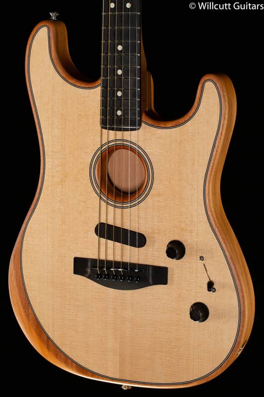 Fender American Acoustasonic Strat Natural Ebony Fingerboard (504) image 1