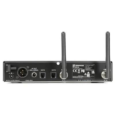 Sennheiser Pro Audio Rackmount True Diversity Receiver (509654) Bundle with 10ft Pig Hog XLR Microphone Cable, 4 AA Batteries & Polishing Cloth – Reliable Wireless Performance image 5
