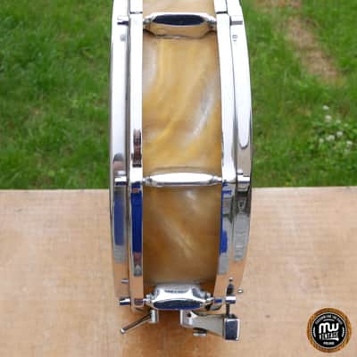 Sonor Teardrop D422 D421 Snare 14" x 4,5" 6-ply Gold Satin Flame Vintage Mid 60s image 15