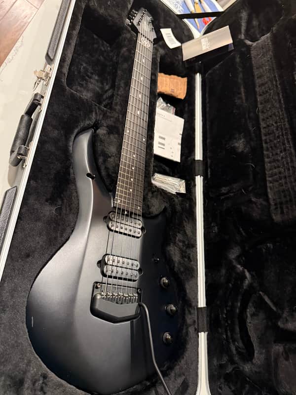 Ernie Ball Music Man John Petrucci Signature Majesty 7 2019 - Stealth Black image 1