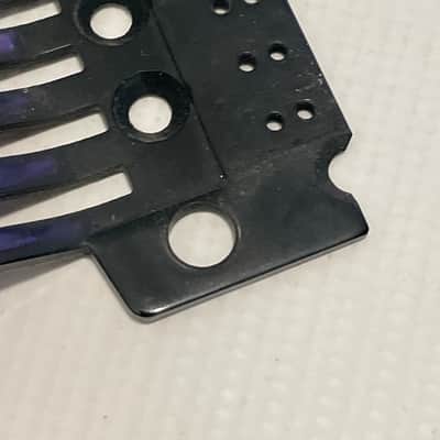 2000's Japan Jackson Licensed JT-580LP Floyd Rose Tremolo Bridge Black Base Plate image 5
