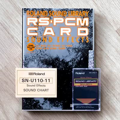 Roland U-110 / U-220 / U-20 / D-70 / MV-30 // SN-U110-11 Sound Effects // Voice Rom Data Card // BIG BOX!!