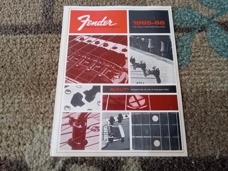 Vintage 1965-1966 Fender Fine Electric Instrument Full-Line Catalog! Rare, Original Case Candy, Paperwork! image 1