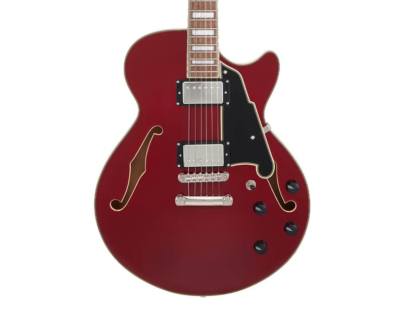 D'Angelico Premier SS Semi-Hollow Electric Guitar - Burnt Red - Open Box image 1