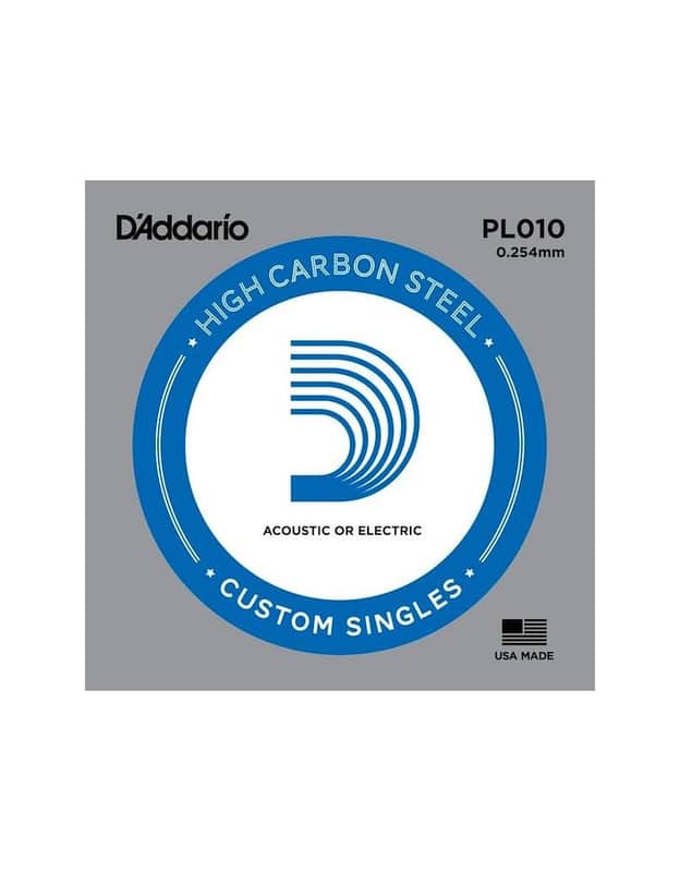 D'Addario Single Plain Steel .010 String image 1