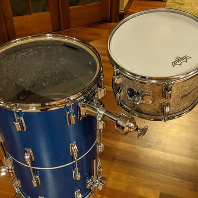 Rogers Cocktail Drum 24x15 1965 Blue Sparkle image 2