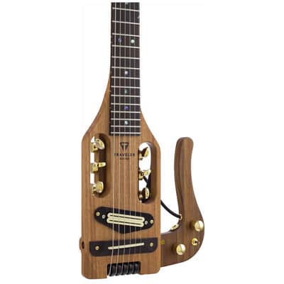 Traveler Pro-Series Deluxe Mahogany Pro Electric Travel Guitar w/ Gigbag image 4