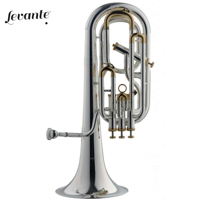 Levante LV-BH5411 Professional Key of Bb Baritone, 4 Monel Pistons (3+1) w/Soft Case & Mouthpiece image 1