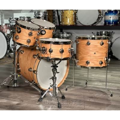 Used DW Collectors Pure Oak 5pc Drum Set Hard Satin Natural w/Nickel Hw - Very Good image 3