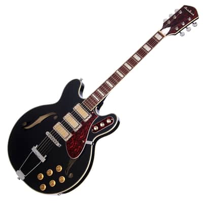 Airline Guitars H77 Black image 6
