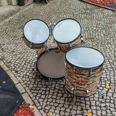 Restored Sonor Champion Vintage Drum Set 70s Pre Phonic - Vaneer image 7