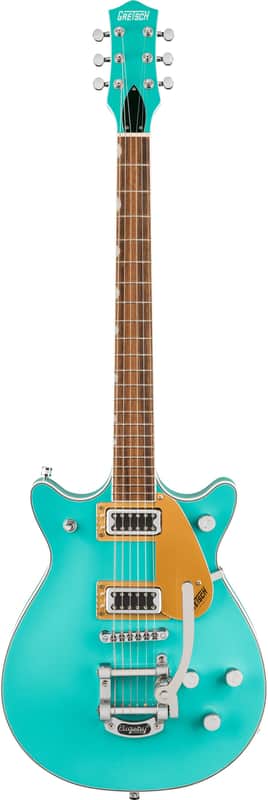 Gretsch G5232T Electromatic Double Jet FT Electric Guitar with Bigsby Caicos Green image 1