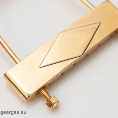 Original 60's Gibson Diamond Trapeze Tailpiece Gold - ES-345, ES-355, Etc image 9
