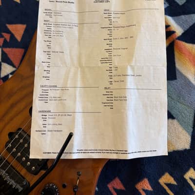 Suhr Custom Standard S Roasted Swamp Ash Reverse Headstock Roasted Maple Neck image 8