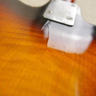 Vintage 1960s Kawai Thinline Hollowbody Sunburst MIJ Teisco Era Player image 23